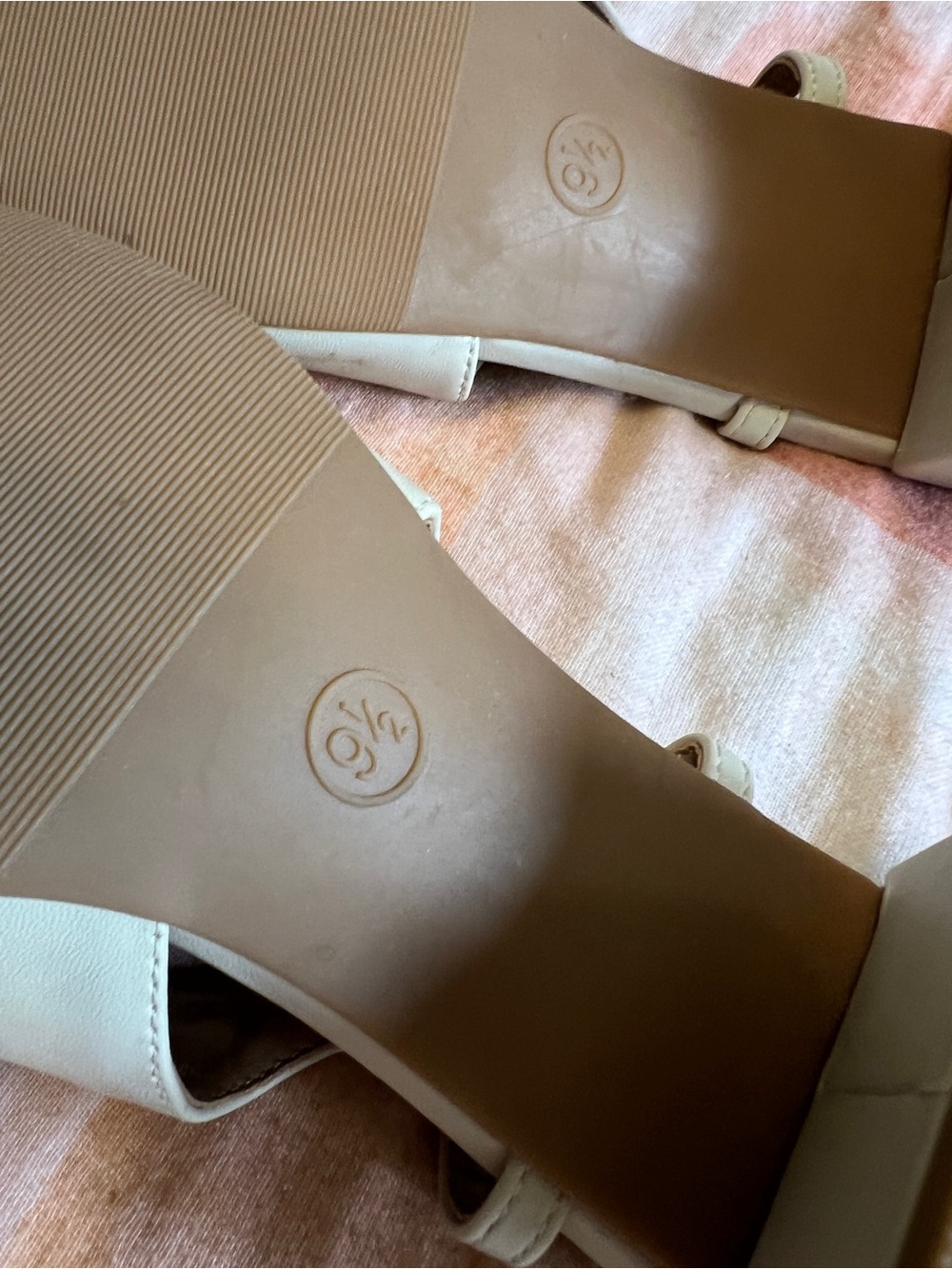 a new day Cream Slingback Loafer Mules with Gold Hardware - Picture 5 of 5